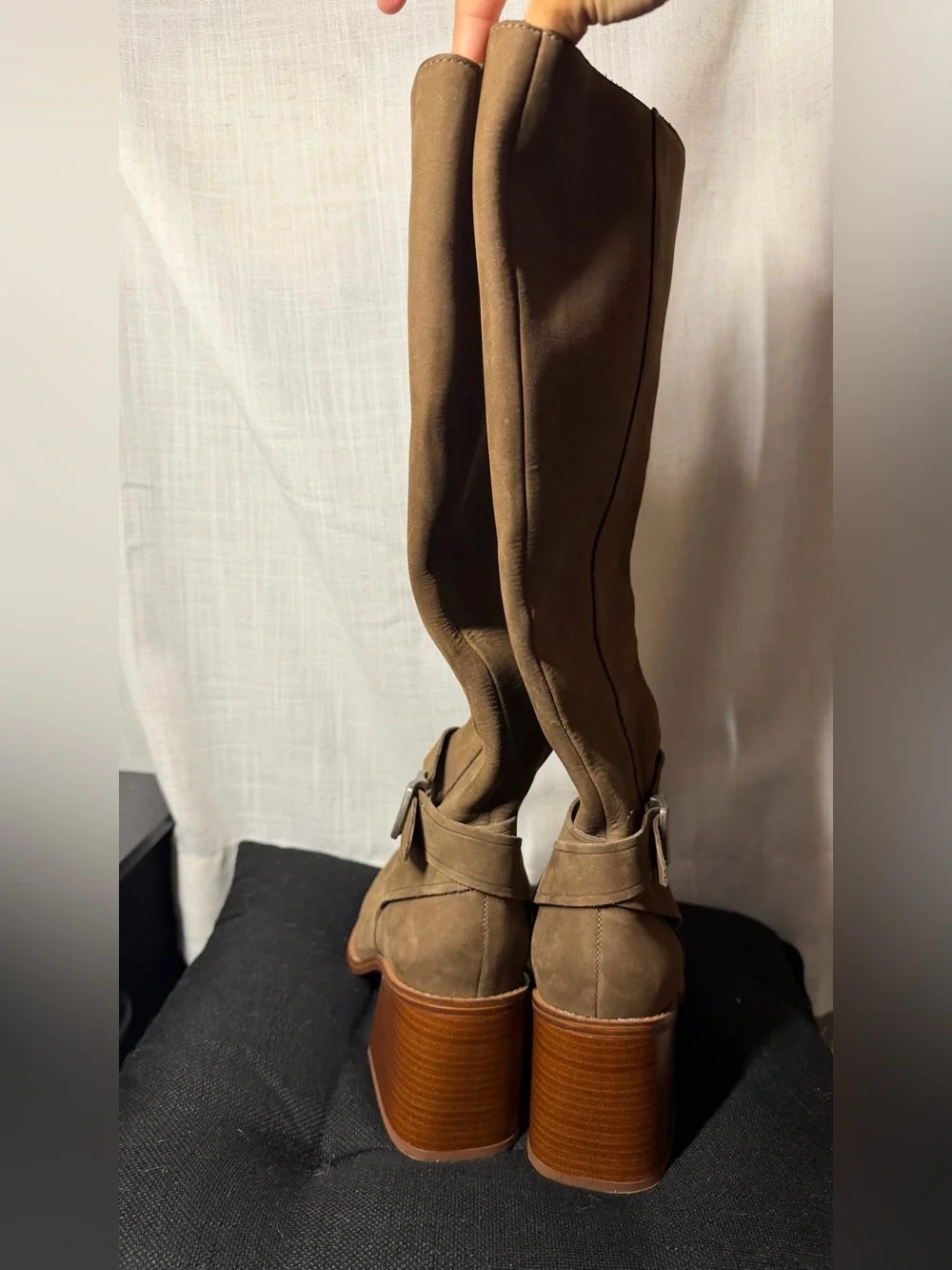 Vince Camuto Tall Suede Boots in Brown